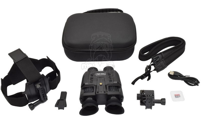 NVG Night Vision Binocular Goggles Visore Notturno Zoom Digitale 1x - 8x Lenti 25mm. by Js-Tactical