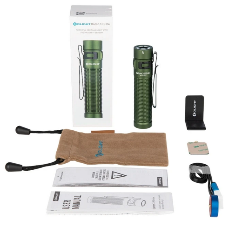 Olight BATON 3 Pro Max 2500 Lumen Flashlight Green Version by Olight