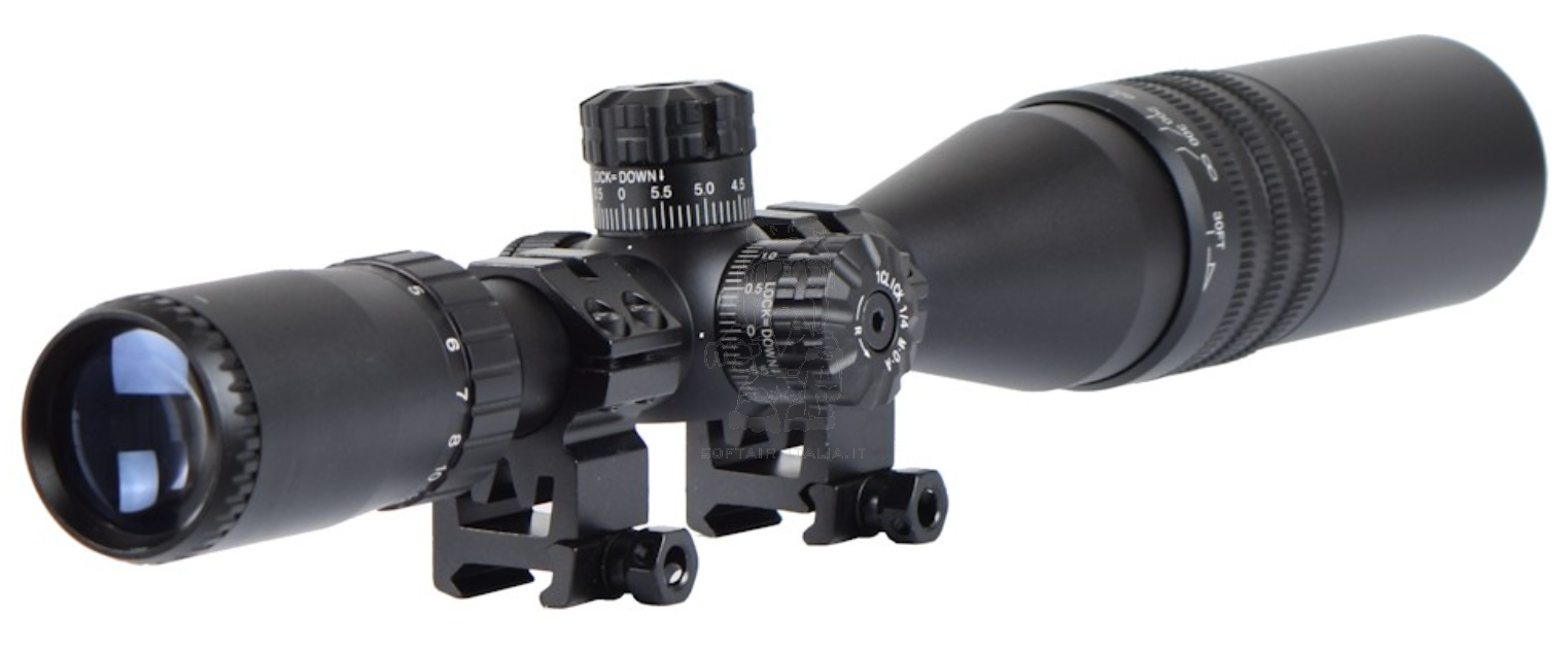 Ottica 4x16x44 Red - Green - Blue Target Optic Fog & Shock Proof by Js-Tactical