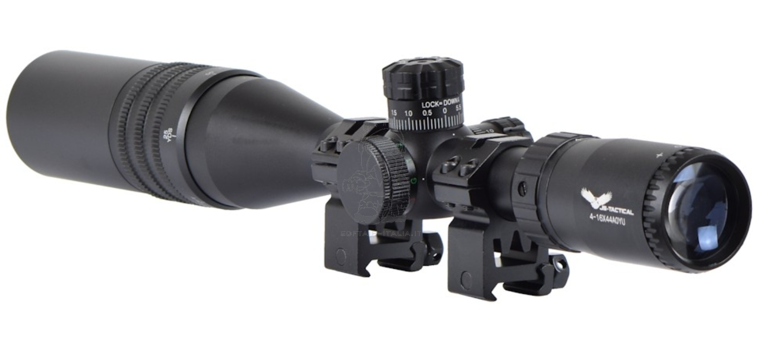 Ottica 4x16x44 Red - Green - Blue Target Optic Fog & Shock Proof by Js-Tactical