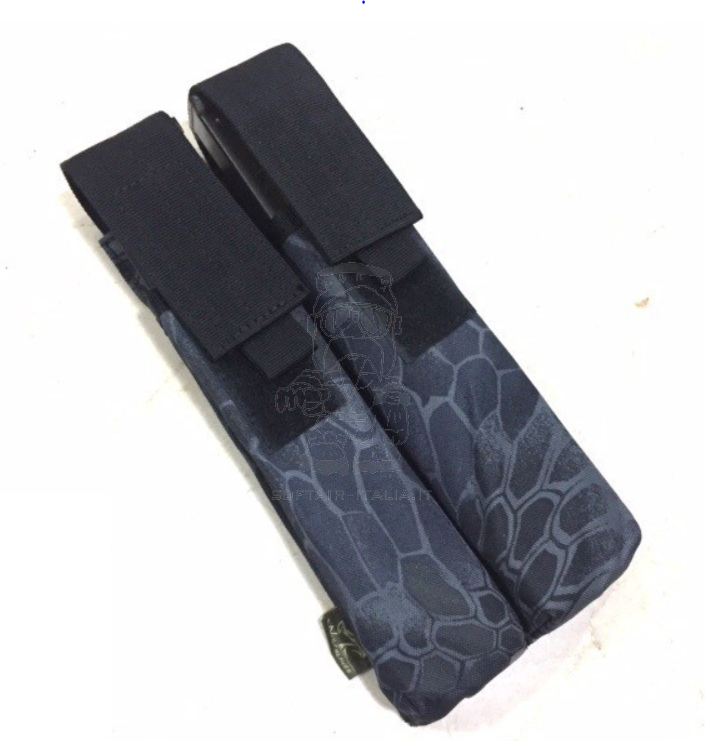 P90 - MP40 - MP41 - Sten - Uzi - Grease Gun - Thompson & Similars MOLLE Magazine Kryptek Typhoon Type Double Pouch