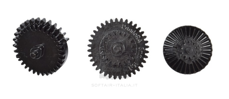 Pandora Steel Gear Set 16.1 3mm. con Boccole 8mm. Ingranaggi in Acciaio CNC by RetroArms