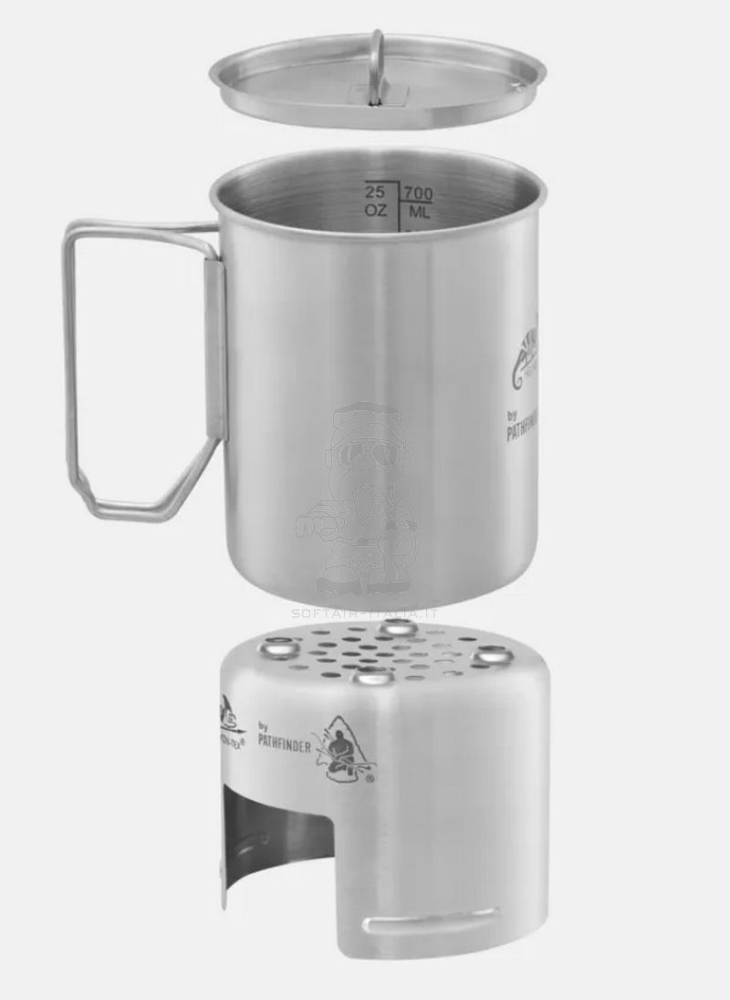Pathfinder Stainless Steel Bottle Cook Set 700ml Kit da cucina in acciaio inossidabile by Pathfinder