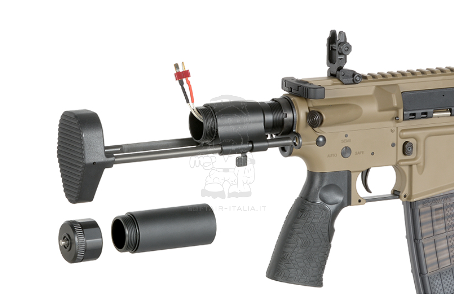 PDW SBR Daniel Defense DDM4 EShooter ETU Kestrel Mosfet FDE Flat Dark Earth Desert Tan AEG by EMG > Cyma Platinum