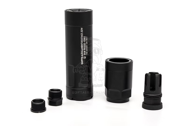 PTS® > Griffin Armament Resistance 22 Modular Mock Tracer Suppressor Tupper Mount by Griffin Armament > PTS®