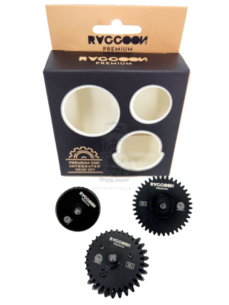 Raccoon 18:1 CNC Steel Premium Integrated Gear Set by Raccoon