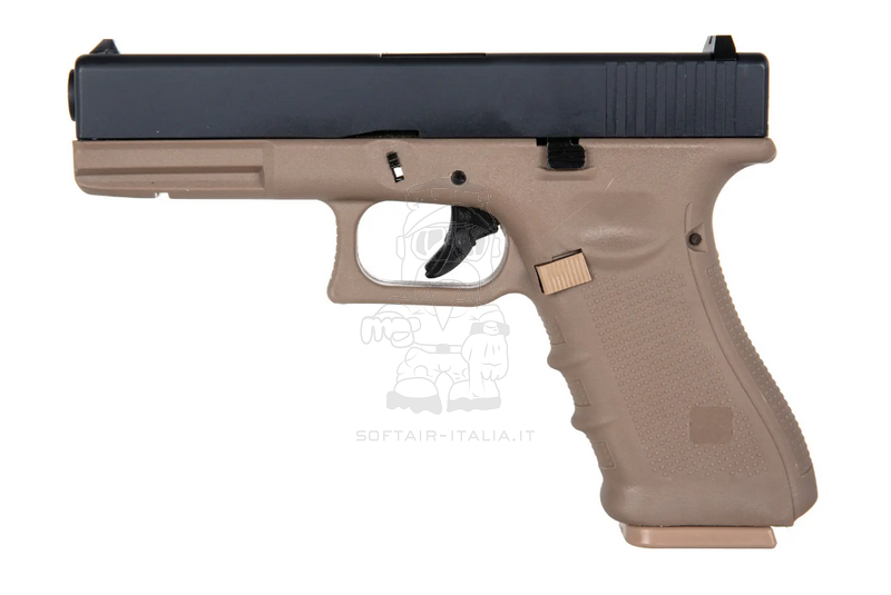 Raven G17 - EU7 Dual tone Half Tan Metal Slide GBB Gas Blow Back Pistol by Raven - WE