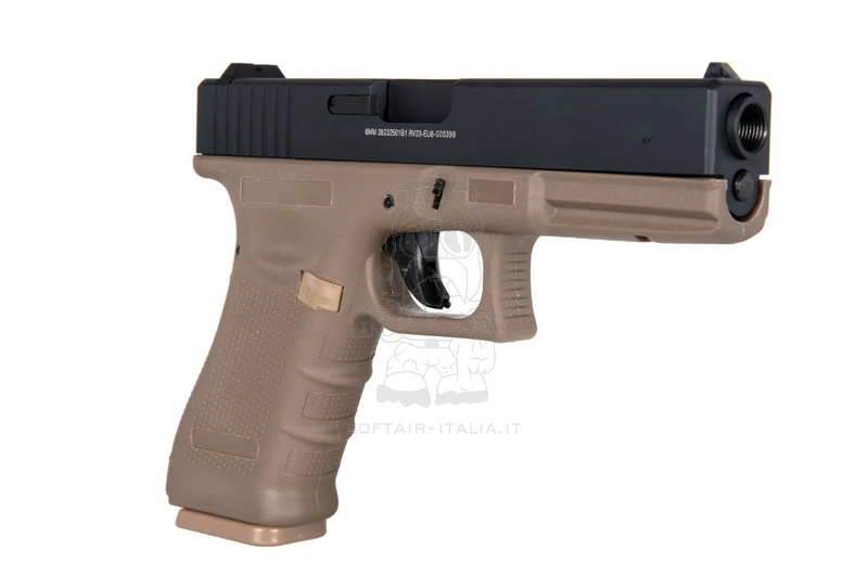 Raven G18 - EU8 Semi & Full Auto Dual tone Half Tan Metal Slide GBB Gas Blow Back Pistol by Raven - WE