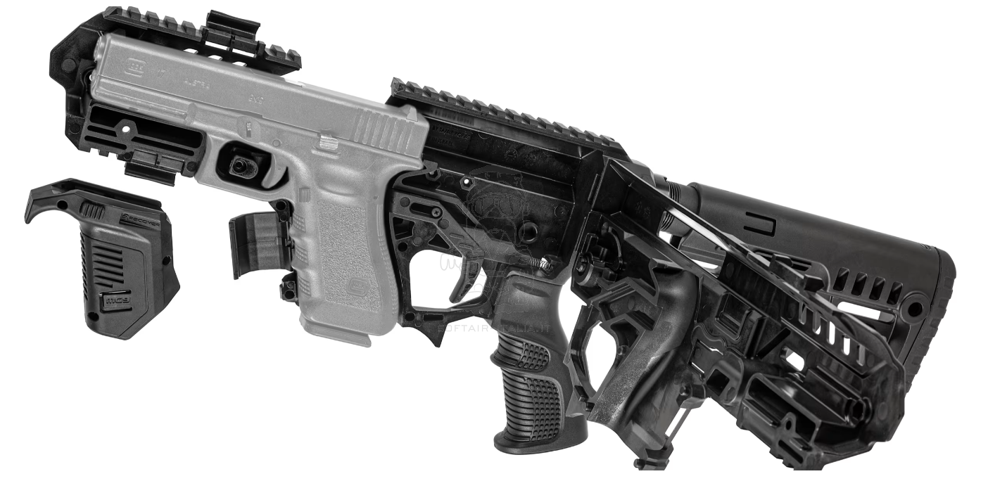 Recover Glock Airsoft To AR Modular P-IX Platform w. Stock by Recover