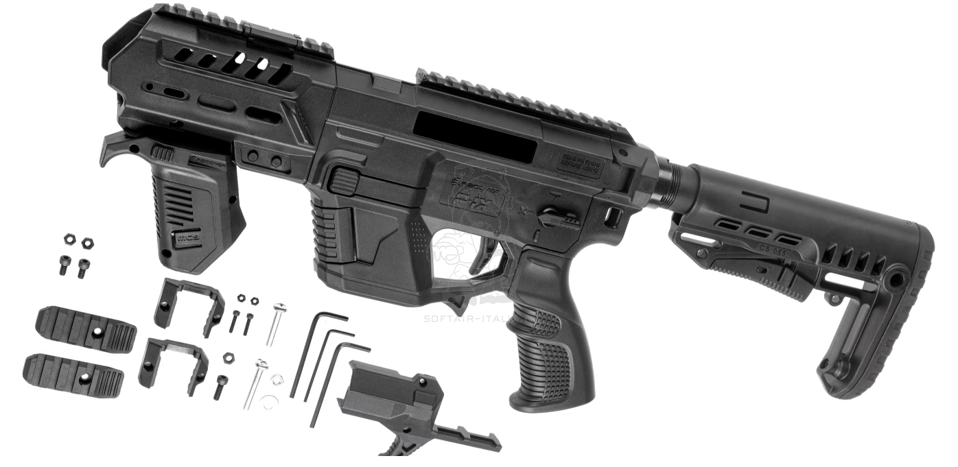 Recover Glock Airsoft To AR Modular P-IX Platform w. Stock by Recover