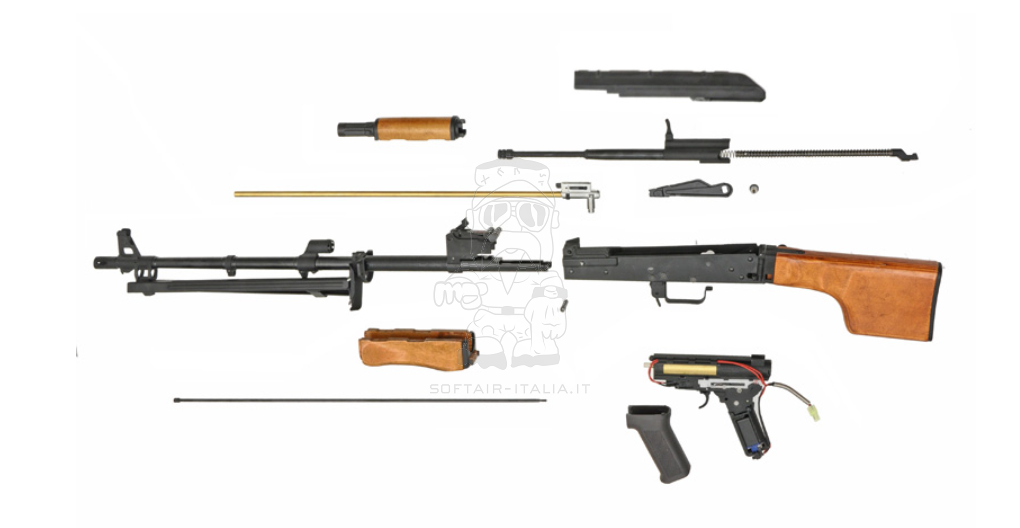 RPK Full Wood & Steel Body Folding Stock AEG Version by Cyma