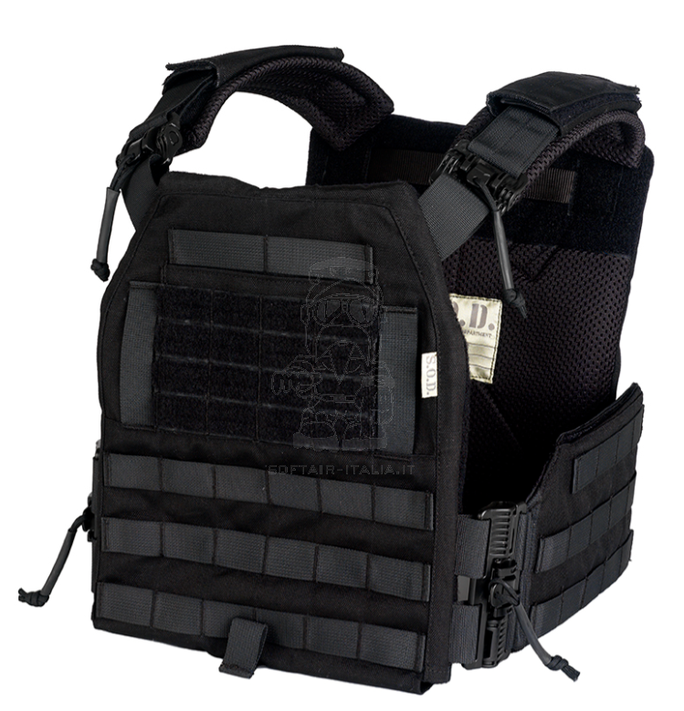 S.O.D. Gear Body Armour Black P.P.C. Tattico Porta Piastre by S.O.D. Gear