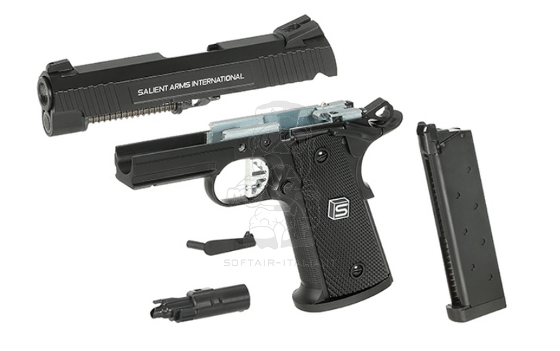 SAI Salient Arms International EMG 1911 "Compact" Durable Aluminum GBB Gas Blow Back Airsoft Pistol by SAI EMG > Double Bell
