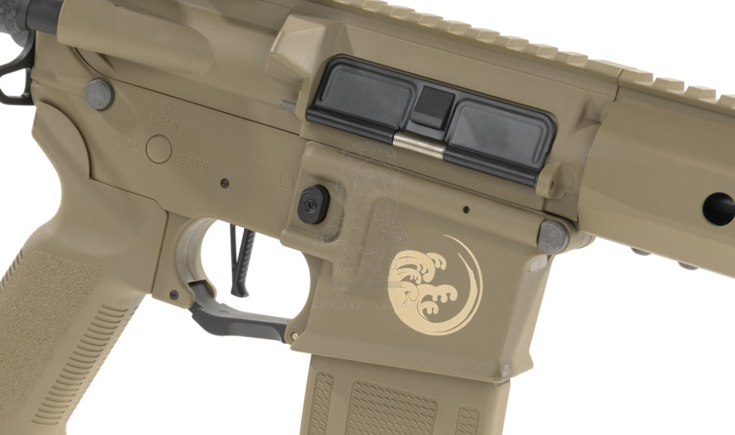 Saigo Defense GURE Carbon Fiber Style Finish Metal Handguard AEG Tan Version by Saigo Defense