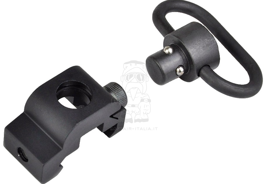Sling Swivel QD 20mm Weaver Picatinny Anello Cinghia a Sgancio - Aggancio Rapido by Metal