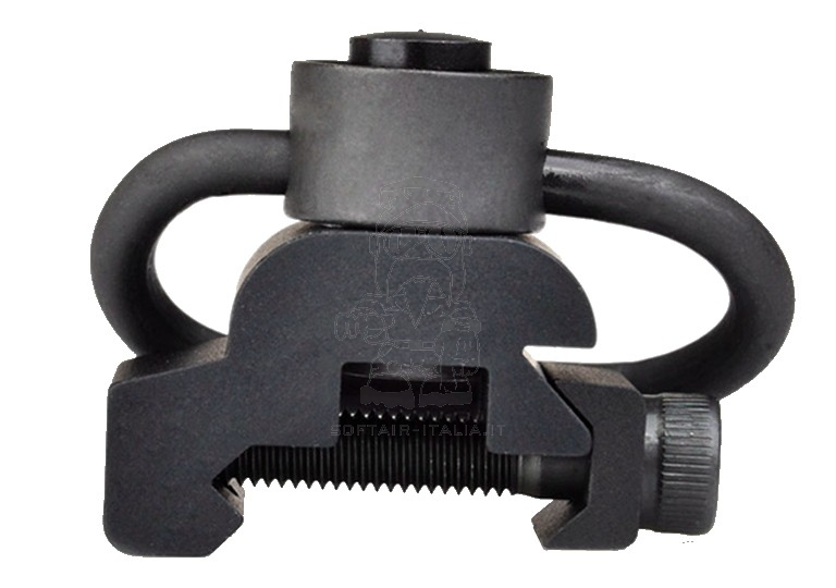 Sling Swivel QD 20mm Weaver Picatinny Anello Cinghia a Sgancio - Aggancio Rapido by Metal