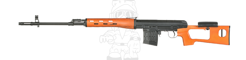 Snow Wolf SVD Full Wood & Metal Spring Bolt Action Rifle by Snow Wolf