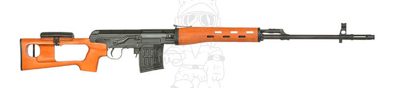 Snow Wolf SVD Full Wood & Metal Spring Bolt Action Rifle by Snow Wolf