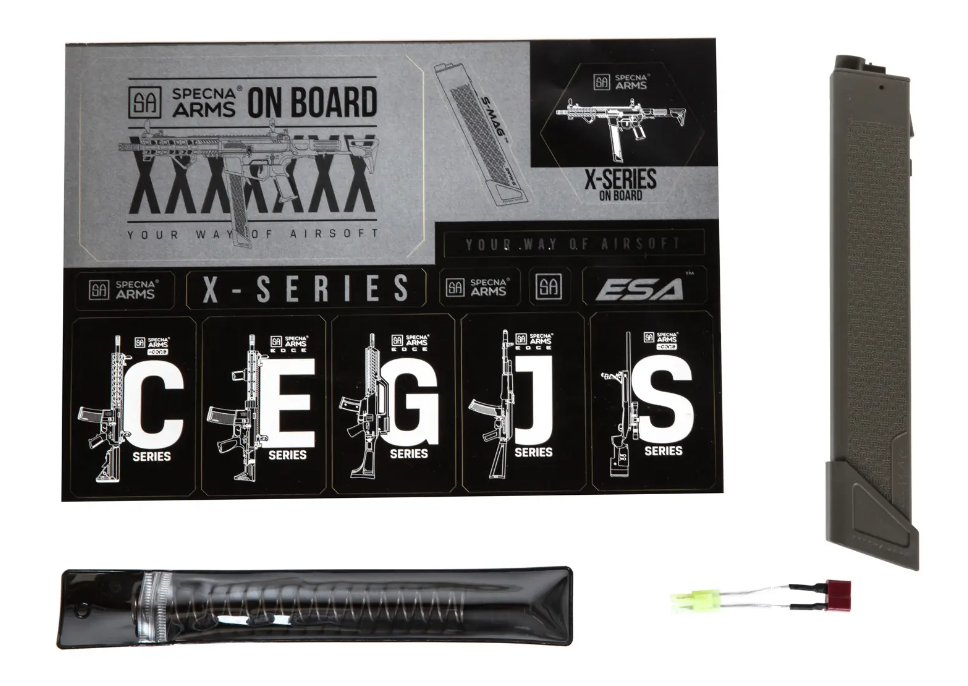 Specna Arms 9mm. SA-FX01 FLEX™ HAL ETU™ Submachine Gun AEG FG Foliage Green by Specna Arms