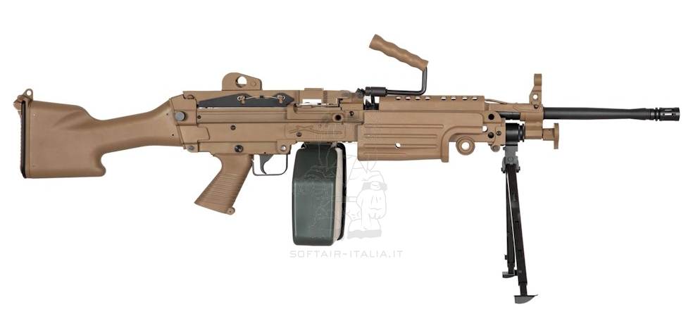 Specna Arms M249 SA-249 MK2 CORE™ Machine Gun Desert Tan AEG by Specna Arms