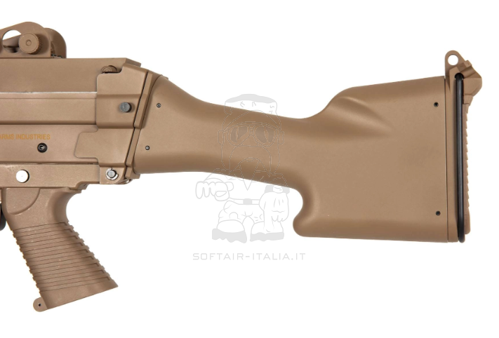 Specna Arms M249 SA-249 MK2 CORE™ Machine Gun Desert Tan AEG by Specna Arms