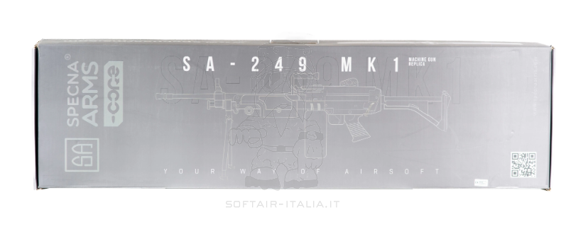 Specna Arms M249 Tank SA-249 MK1 CORE™ Machine Gun Desert Tan AEG by Specna Arms