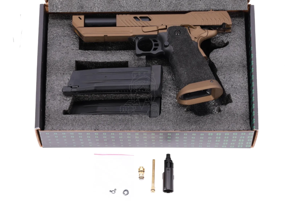 Specna Arms VAPOR™ SA-VGP21 Pit Metal Slide RMR Optic Ready GGB Gas Blow Back Hi-Capa Bronze Version by Specna Arms