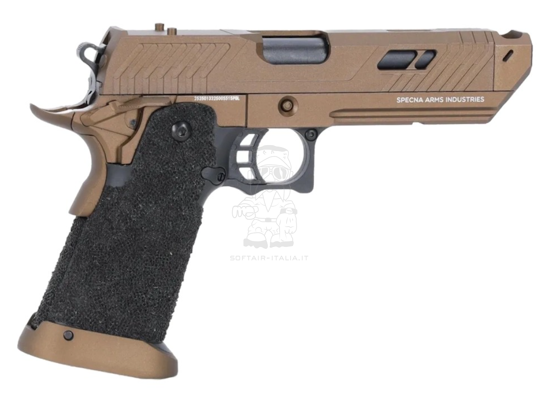 Specna Arms VAPOR™ SA-VGP21 Pit Metal Slide RMR Optic Ready GGB Gas Blow Back Hi-Capa Bronze Version by Specna Arms
