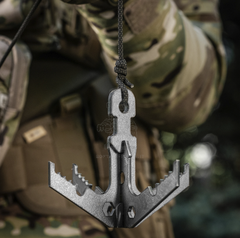 Tactical Steel Grappling Hook Collapsible Rampino Componibile M-TAC