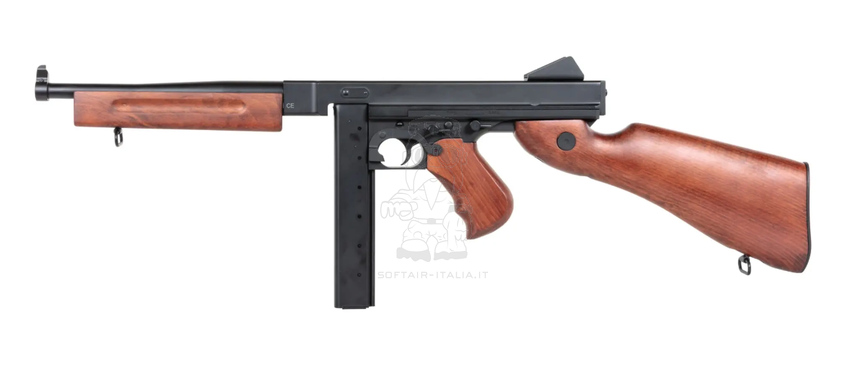 Thompson M1A1 Full Wood & Metal AEG by Snow Wolf