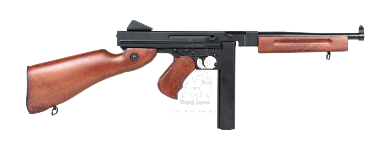 Thompson M1A1 Full Wood & Metal AEG by Snow Wolf