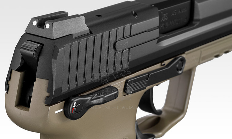 Tokyo Marui HK45 Tactical Tan Version GBB Gas BlowBack Airsoft Pistol by Tokyo Marui