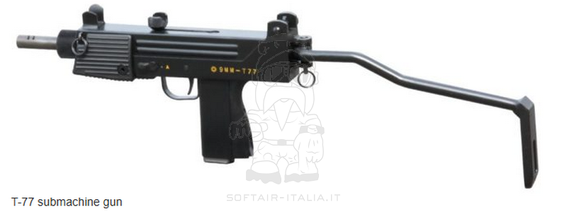 Type 77 - T77 SMG 9x19 SubMachine Gun Full Metal GBB Gas Blow Back Airsoft Replica by HFC