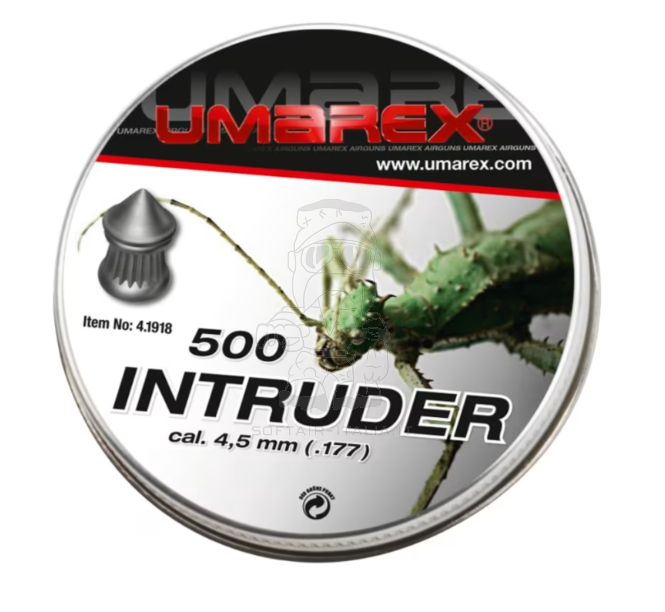 Umarex 4.5mm - .177 Intruder 0.53gr Pointed Head Pellets - Piombini Diabolo a Punta 500pcs by Umarex