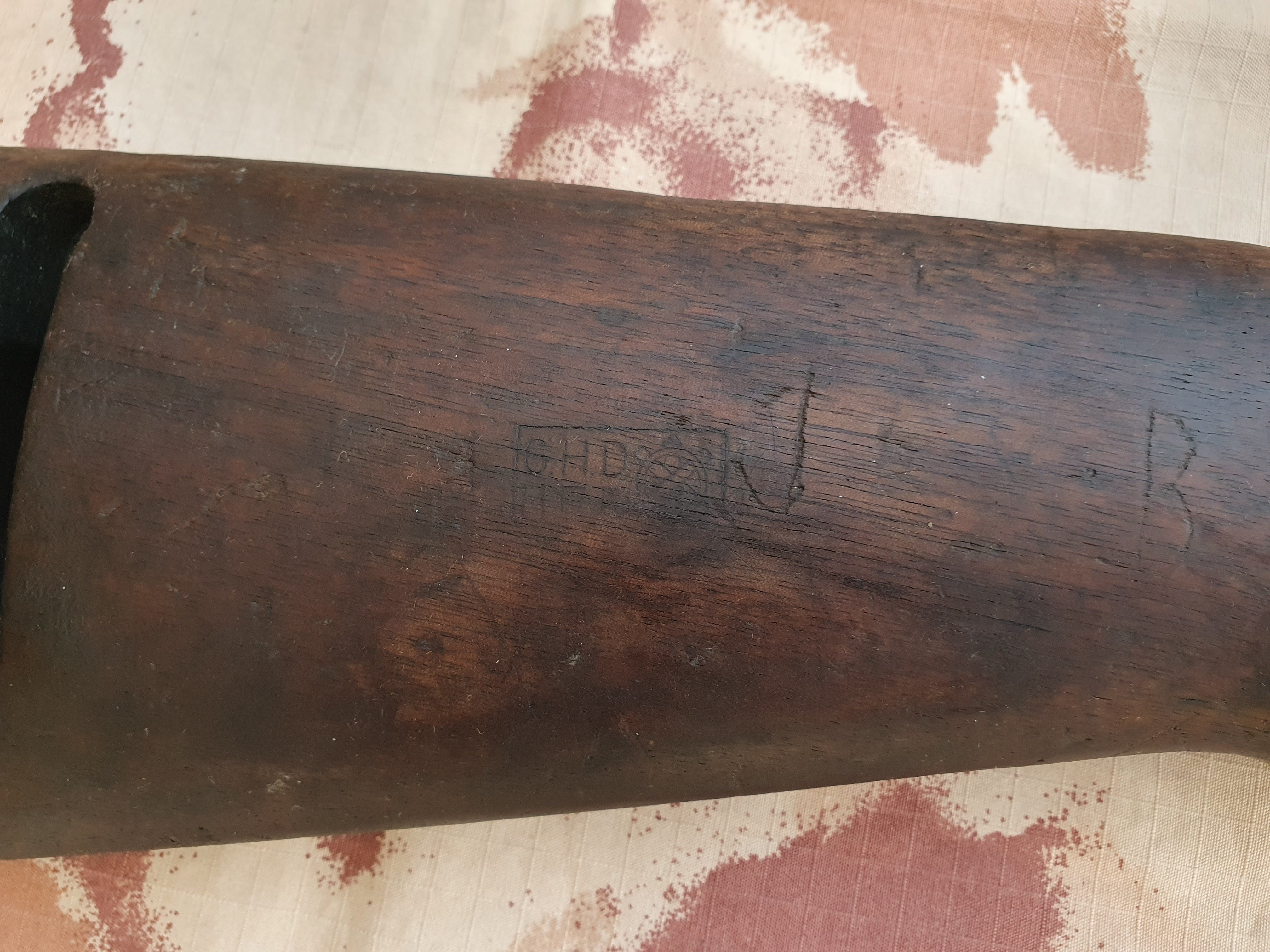 US M1 WWII Springfield ORIGINAL Stock Calcio Originale con Logo e Matricola