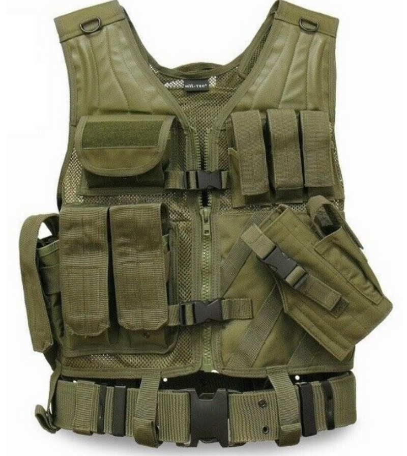 USMC OD Tactical Vest Blackhawk Type Gilet Tattico by MilTec
