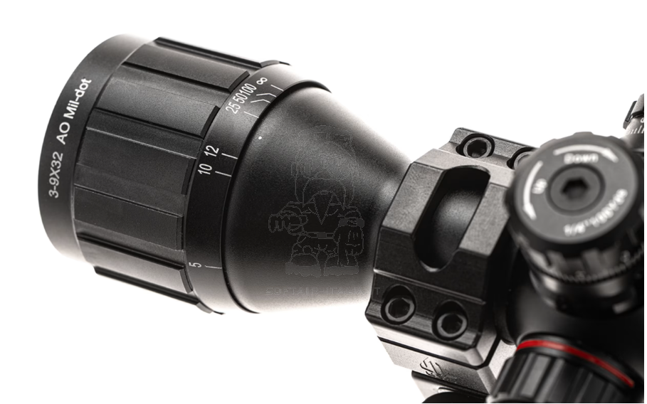 UTG Rifle Scope 3-9 x 32 Ottica 1inch BugBuster Scope AO RGB Red - Green Mil-Dot Anti Fog With QD Rings by UTG