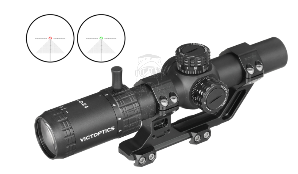 Vicoptics S6 1-6×24 LPVO SFP Scope with High Picatinny Mount by Vicoptics