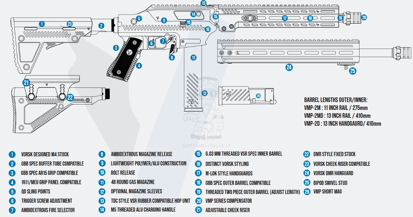 Vorsk VMP - 2M GBBR Airsfot Replica Tan Version by Vorsk