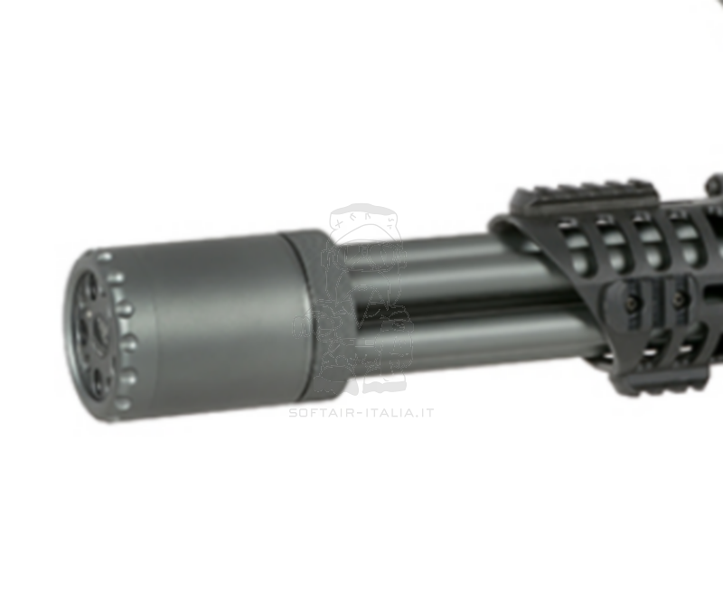 Vulcan Mini Rotary Gun AEG All 5 Barrels Tracer by Well