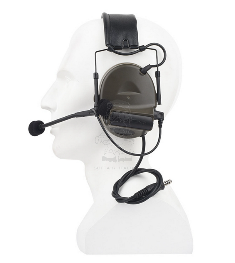 WADSN ZC-Tac II Headset Tactical Environmental Communication Headset Cuffia Sord. Type Basic OD by WADSN