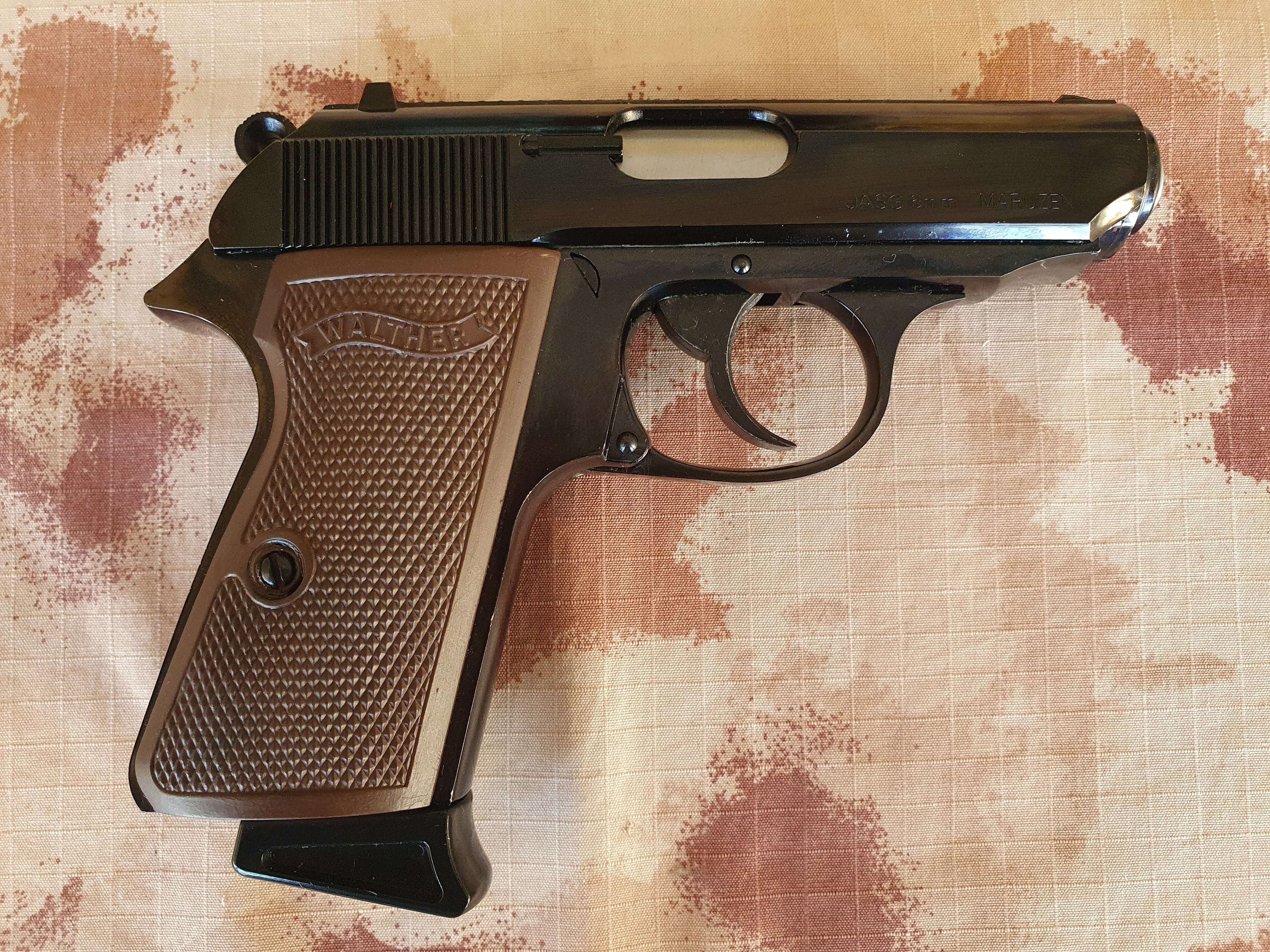 Walther PPK/S GBB Gas Blow Back Scritte & Loghi Originali Collectors Item da Collezione by Maruzen