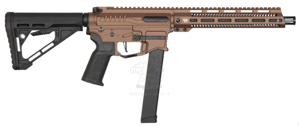 Zion Arms PW9 10" Mod 1 Burst - Nebula Mosfet AEG Bronze Version by Zion Arms