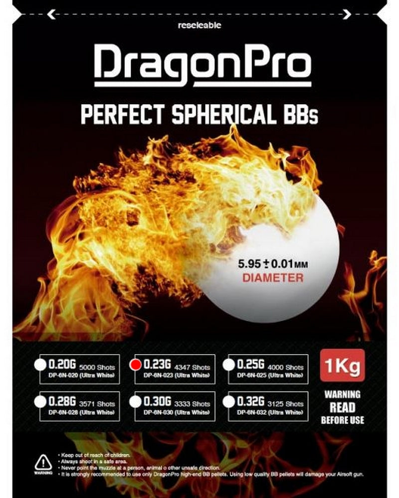 0.23 Perfect Spherical bb 1kg=4347pcs by DragonPro