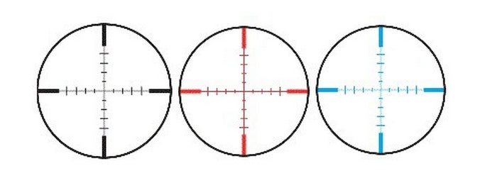 Ottica 1.1-4X20 Rubber Armored Blue & Red Ill R by NcStar.