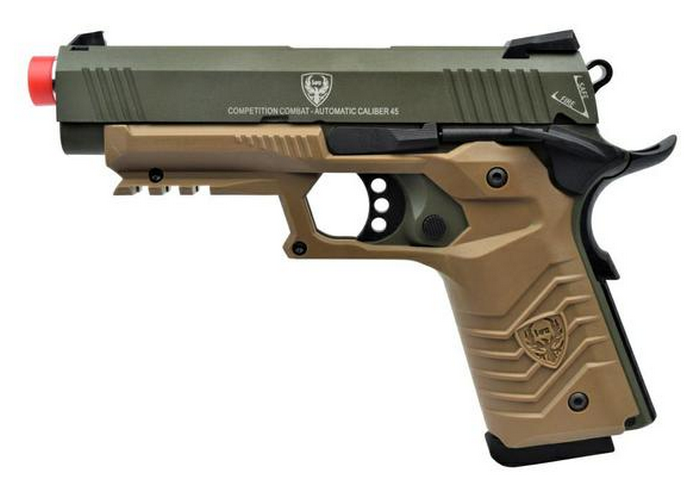 1911 Tactical Dual Tone OD-Tan GBB HG-171G by HFC