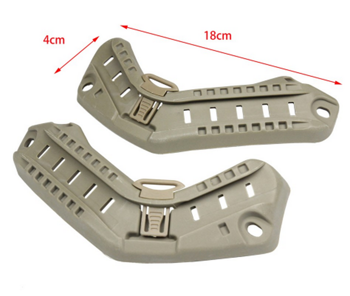 ARC Tan Mich Helmet Rail Mount Supporti Laterali per