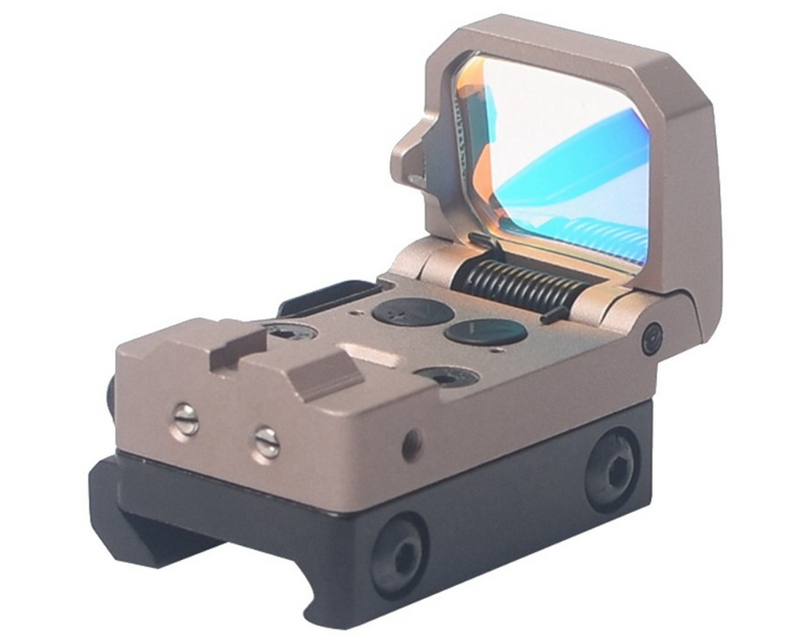 AIM-O Flip Up Dot Reflex Sight Dark Earth Tan by Aim-O
