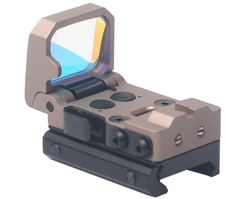 AIM-O Flip Up Dot Reflex Sight Dark Earth Tan by Aim-O