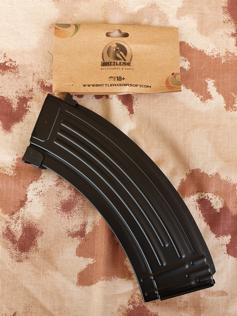 AK 120bb Metal Mid Cap Magazine Caricatore Monofilare by BattleAxe